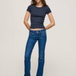 mezclilla vaqueros new gen midrise regular fit Pepe Jeans 06X412 mujer