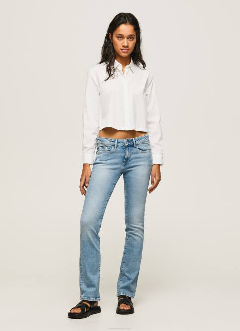 mezclilla vaqueros piccadilly de tiro medio y corte slim Pepe Jeans 06X472 mujer - Imagen 1