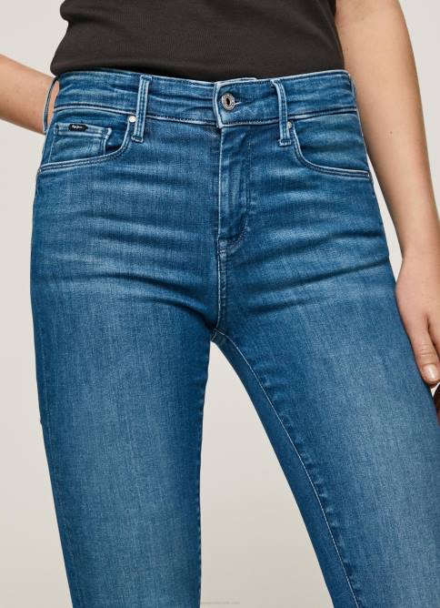 mezclilla vaqueros pitillo con tiro medio Zoe Pepe Jeans 06X440 mujer - Imagen 3