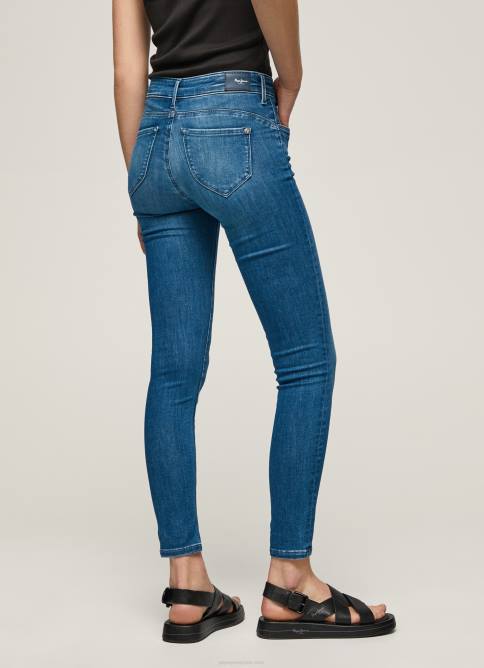 mezclilla vaqueros pitillo con tiro medio Zoe Pepe Jeans 06X440 mujer - Imagen 4