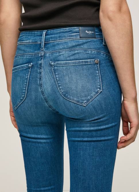 mezclilla vaqueros pitillo con tiro medio Zoe Pepe Jeans 06X440 mujer - Imagen 5