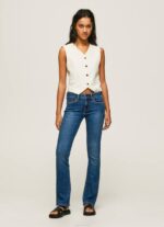 mezclilla vaqueros pitillo de tiro medio Pepe Jeans 06X471 mujer