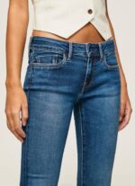 mezclilla vaqueros pitillo de tiro medio Pepe Jeans 06X471 mujer - Imagen 3