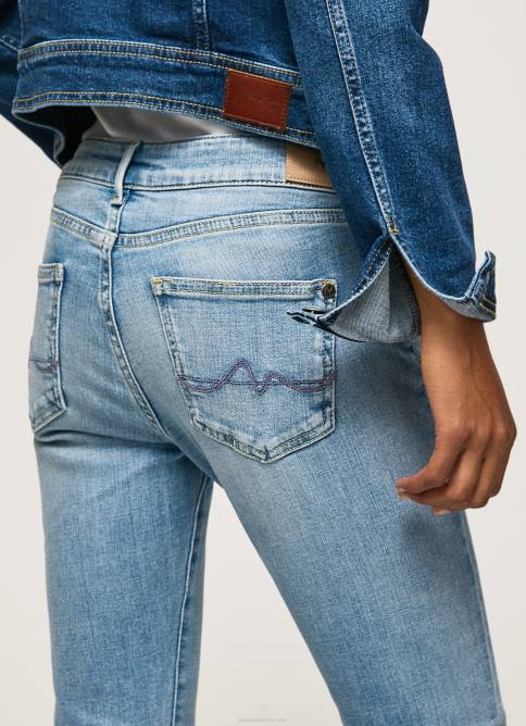 mezclilla vaqueros pitillo pixie de tiro medio Pepe Jeans 06X442 mujer - Imagen 5