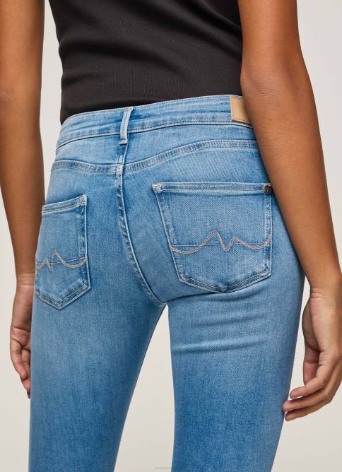 mezclilla vaqueros pitillo pixie de tiro medio Pepe Jeans 06X451 mujer - Imagen 4