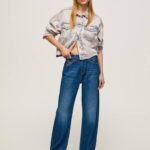 mezclilla vaqueros robyn de talle alto Pepe Jeans 06X41 mujer