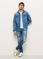 mezclilla vaqueros stanley de tiro medio Pepe Jeans 06X4808 hombres