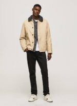 mezclilla vaqueros stanley taper fit con cintura normal Pepe Jeans 06X4806 hombres