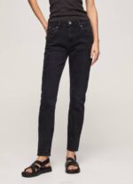 mezclilla vaqueros violetas de talle alto Pepe Jeans 06X492 mujer - Imagen 2