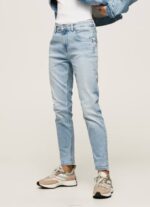 mezclilla vaqueros violetas de tiro alto holgados Pepe Jeans 06X485 mujer - Imagen 2