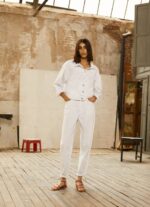 mezclilla vaqueros willow de talle alto y corte tapered Pepe Jeans 06X466 mujer