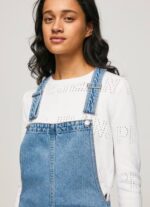 mezclilla vestido con peto de mezclilla Pepe Jeans 06X4162 mujer - Imagen 3