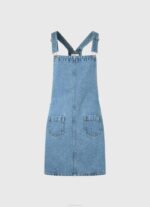 mezclilla vestido con peto de mezclilla Pepe Jeans 06X4162 mujer - Imagen 5