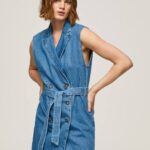 mezclilla vestido vaquero corto carmen Pepe Jeans 06X4154 mujer