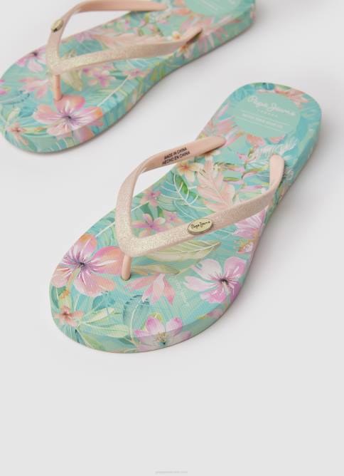 mojito chanclas de playa con rastrillo tropical Pepe Jeans 06X4703 mujer - Imagen 3