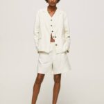 mousse blazer de lino con doble escote Pepe Jeans 06X4111 mujer