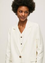 mousse blazer de lino con doble escote Pepe Jeans 06X4111 mujer - Imagen 3
