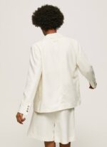 mousse blazer de lino con doble escote Pepe Jeans 06X4111 mujer - Imagen 4