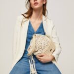 mousse bolso bombonera de macramé y paja Pepe Jeans 06X4740 mujer