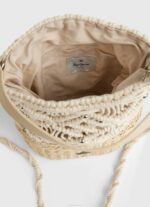 mousse bolso bombonera de macramé y paja Pepe Jeans 06X4740 mujer - Imagen 4