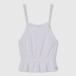 mousse camiseta sin mangas con detalles calados Pepe Jeans 06X41438 chica