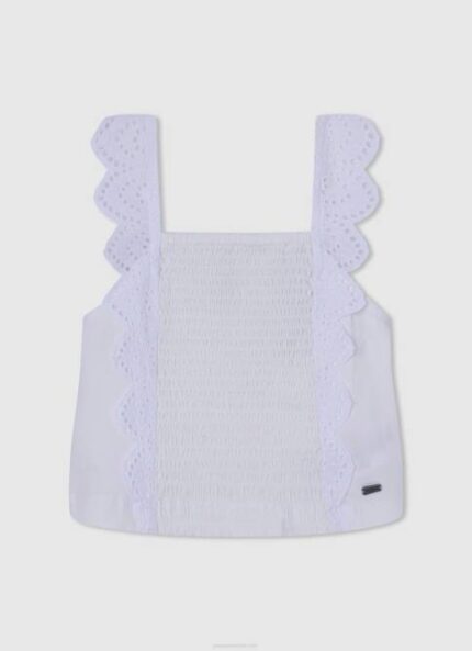 mousse camiseta sin mangas con volantes Pepe Jeans 06X41478 chica