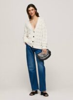 mousse cárdigan calado con escote en v Pepe Jeans 06X4230 mujer