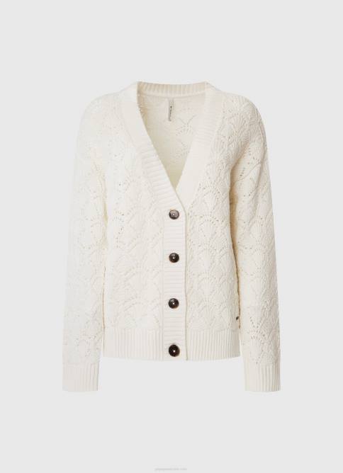 mousse cárdigan calado con escote en v Pepe Jeans 06X4230 mujer - Imagen 5