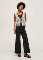 mousse chaleco de macramé con flecos Pepe Jeans 06X4135 mujer - Imagen 2
