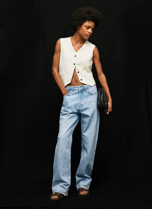 mousse_chaleco_tejido_combinado_pepe_jeans_06x4346_mujer.jpg mousse chaleco tejido combinado Pepe Jeans 06X4346 mujer - Imagen 1
