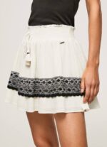 mousse falda con detalles de crochet Pepe Jeans 06X4480 mujer - Imagen 3