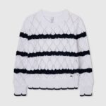 mousse jersey calado con motivo de rayas Pepe Jeans 06X41410 chica