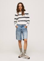 mousse jersey calado con motivo de rayas Pepe Jeans 06X4251 mujer - Imagen 2