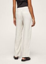 mousse pantalones rectos de tejido fluido Pepe Jeans 06X4311 mujer - Imagen 4