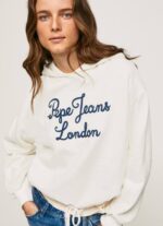 mousse suéter con logo bordado Pepe Jeans 06X4269 mujer
