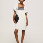 mousse vestido de algodón bambula Pepe Jeans 06X4188 mujer