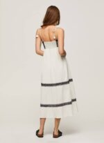 mousse vestido de algodón bordado Pepe Jeans 06X4189 mujer - Imagen 4