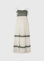 mousse vestido de algodón bordado Pepe Jeans 06X4189 mujer - Imagen 5