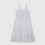 mousse vestido romántico de algodón Pepe Jeans 06X41398 chica