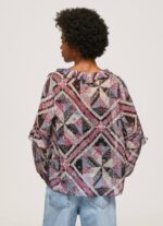 multi blusa con estampado de cachemira y volantes Pepe Jeans 06X4376 mujer - Imagen 4