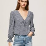 multi blusa con logo estampado Pepe Jeans 06X4364 mujer
