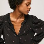 multi blusa con volantes y cachemira Pepe Jeans 06X4329 mujer