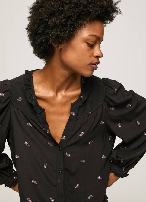 multi_blusa_con_volantes_y_cachemira_pepe_jeans_06x4329_mujer.jpg multi blusa con volantes y cachemira Pepe Jeans 06X4329 mujer - Imagen 1