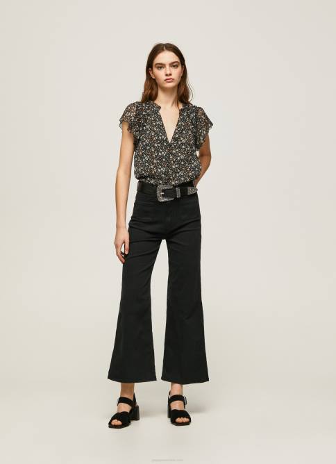 multi blusa de gasa con estampado floral Pepe Jeans 06X4367 mujer - Imagen 2