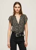 multi blusa de gasa con estampado floral Pepe Jeans 06X4367 mujer