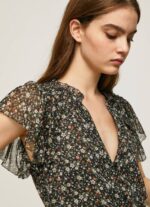 multi blusa de gasa con estampado floral Pepe Jeans 06X4367 mujer - Imagen 3