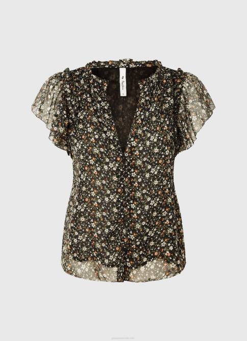 multi blusa de gasa con estampado floral Pepe Jeans 06X4367 mujer - Imagen 5