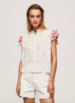 multi blusa mao detalles bordados Pepe Jeans 06X4322 mujer - Imagen 3
