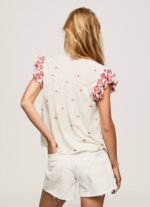 multi blusa mao detalles bordados Pepe Jeans 06X4322 mujer - Imagen 4