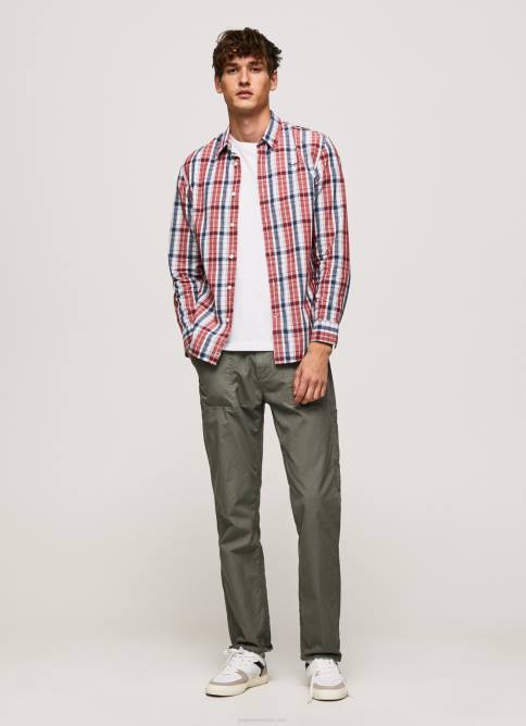 multi camisa de popelina a cuadros loick Pepe Jeans 06X41067 hombres - Imagen 2